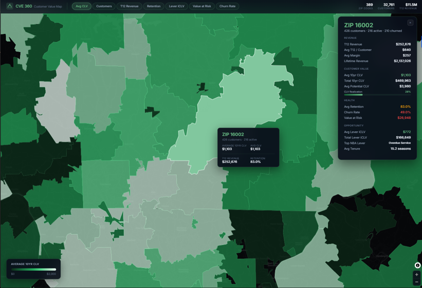 CVE 360 Territory View